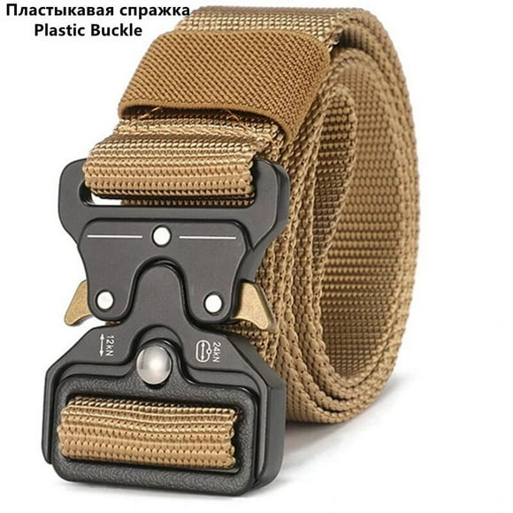 ML Men‘s Belt Outdoor Hunting Tactics Belt Multi functional Buckle Nylon Belt High Quality Marine Corps Canvas Belt