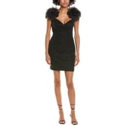 ML Monique Lhuillier womens Peyton Mini Dress, 2, Black