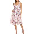 thumbnail image 1 of ML Monique Lhuillier womens  Sleeveless Midi Dress, 2, Pink, 1 of 3
