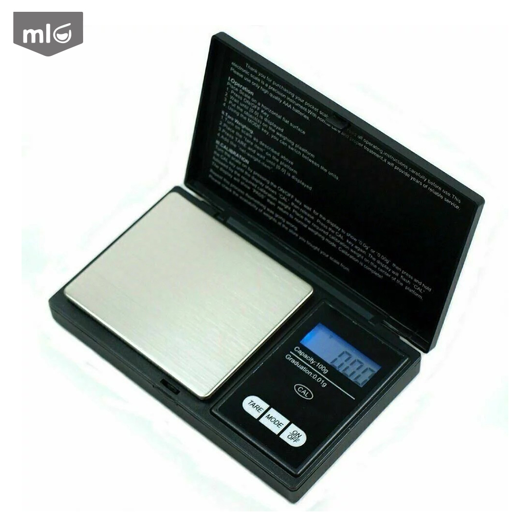 ML Precision Digital Pocket Scale 0.01 Gram Accuracy 100g