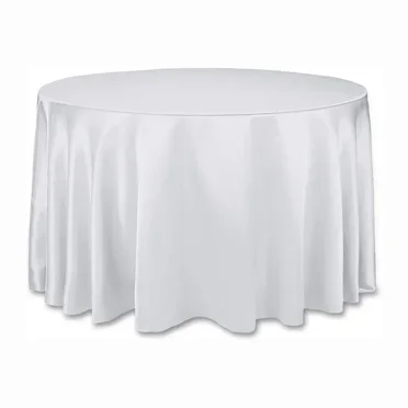 ML Round Tablecloths for Wedding Party Hotel Banquet Birthday Events Decoration White  Table Cover Topper Overlay Table Cloth