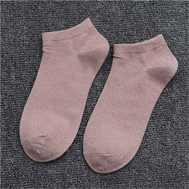 ML Summer Kawaii Women Glitter Short Socks  Style Ankle Socks Female Ladies Solid Color Comfortable Socks For Woman Girls