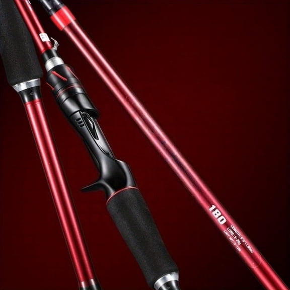 ML Tone Lure Rod - 180cm/70.86inch - Premium Red - Competition Reel - Ceramic Guide Ring - Equipped with Lure Hooker - Wear-resistant and Scratch-resistant - for Catching Blackfish and Bass - Perfect