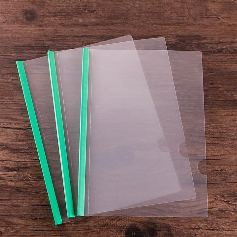 ML Transparent Folder File Folder 4 Loaded Rod Clamp A4 Transparent Rod