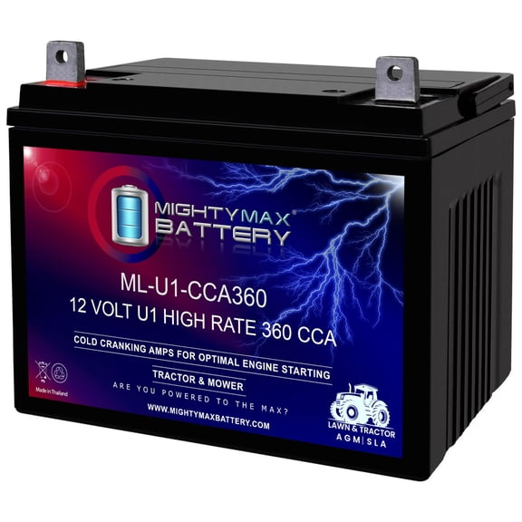 ML-U1-CCA360 12V, 360 CCA, Replacement Battery Compatible with The Charles Machine Works C Series 88