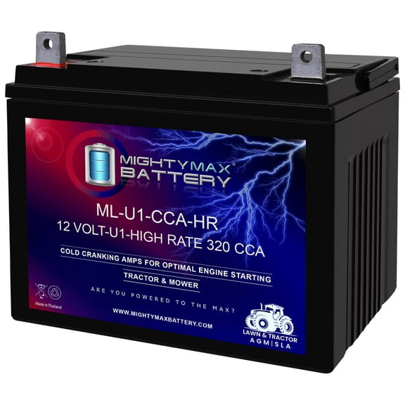 ML-U1-CCAHR 12V 320CCA Battery for Speedex S19 Lawn Tractor Mower