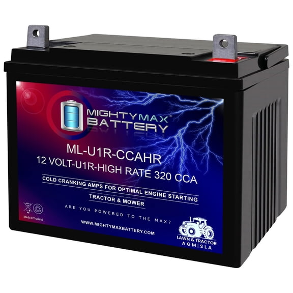ML-U1R-CCAHR 12V 320CCA Replacement Battery Compatible with Murray Ohio 40708 U1R Lawn Mower and Tractor