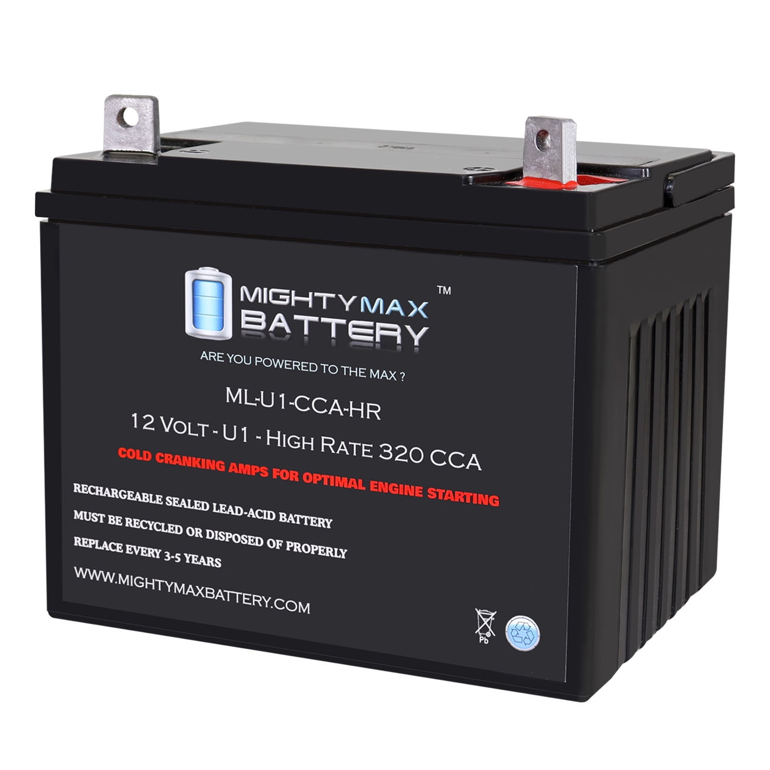 MLU1CCAHRXRP 12V 320CCA Replacement Battery Compatible with Yard Pro