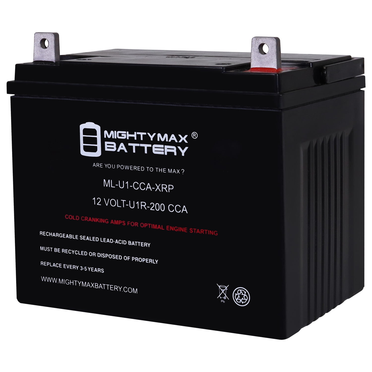 ML-U1R-CCA 12V 200CCA Replacement Battery Compatible with Husqvarna YTH2242 Garden U1R Lawn Mower