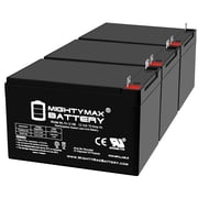 ML15-12NB 12V 15AH Replacement Battery Compatible with BB Battery EB12-12 - 3 Pack