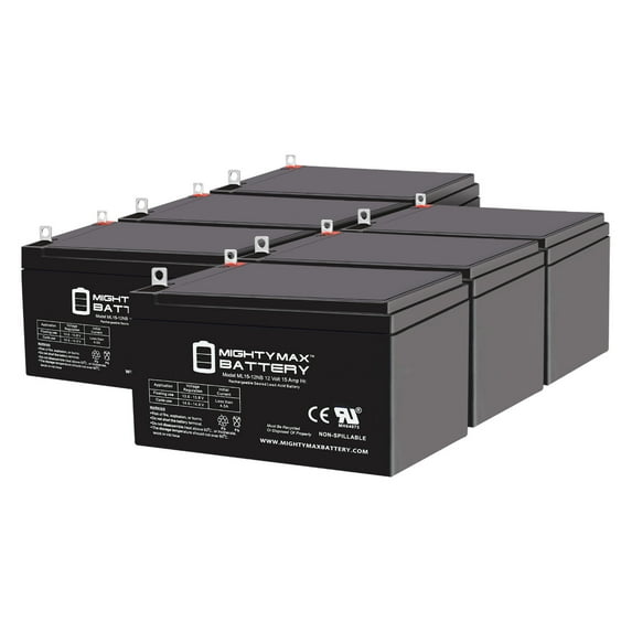 ML15-12NB 12V 15AH Replacement Battery Compatible with Bladez 300, EV300, 300 - 6 Pack