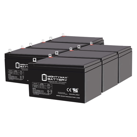 ML15-12NB 12V 15AH Replacement Battery Compatible with E-glide Dewey Weber A-T Off Road - 6 Pack