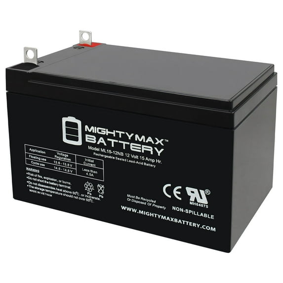 ML15-12NB 12V 15AH Replacement Battery Compatible with Scoot-E