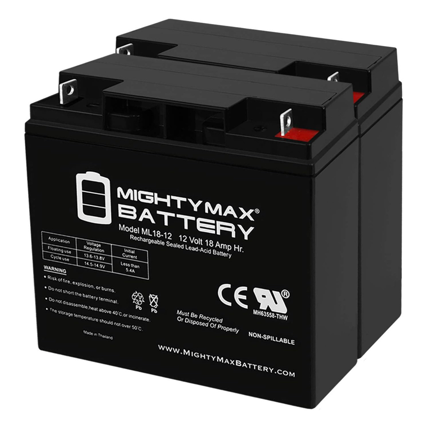 Mighty Max 12V 7Ah Battery – Replacement For Texas Hunter 500lb Deer Feeder – SLA, Lead Acid, ML7-121911171