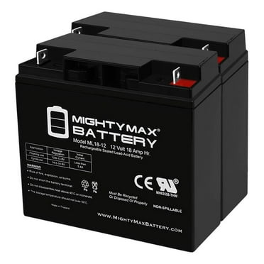 ML18-12 - 12V 18AH UPS Battery Replaces Werker WKA12-18NB - 2 Pack