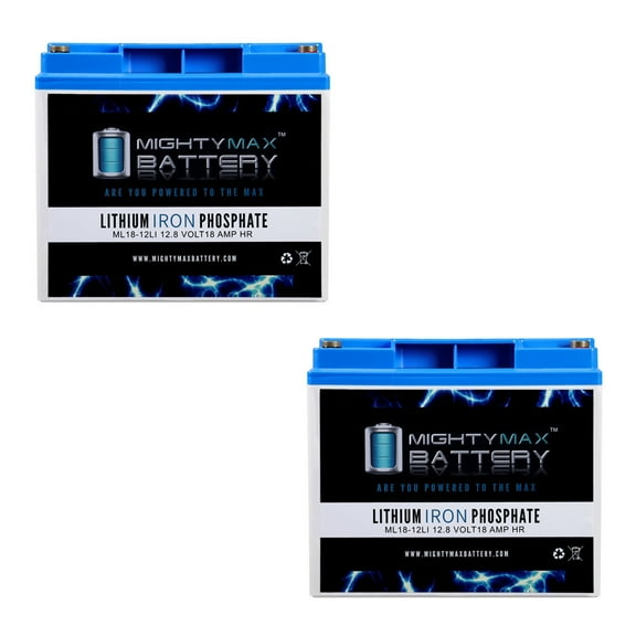 ML18-12LI - 12 Volt 18 AH Deep Cycle Lithium Iron Phosphate (LiFePO4) Rechargeable and Maintenance Free Battery - Pack 2