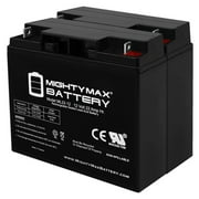 ML22-12 - 12V 22AH Baoshi 6-DZM-20 6DZM20 Electric Scooter Bike Sealed Battery - 2 Pack