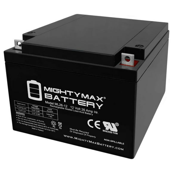 ML26-12 12V 26AH Replacement Battery for Exide 2026C