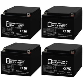 ML26-12 12V, 26Ah, SLA, Replacement Battery Compatible with Sunlight SPA 12-26 - 4 Pack