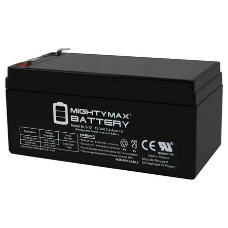 ML3-12 12V 3.4AH SLA Replaces BP3-12 BP3.6-12 CF12V2.6 CFM12V3 CP1232