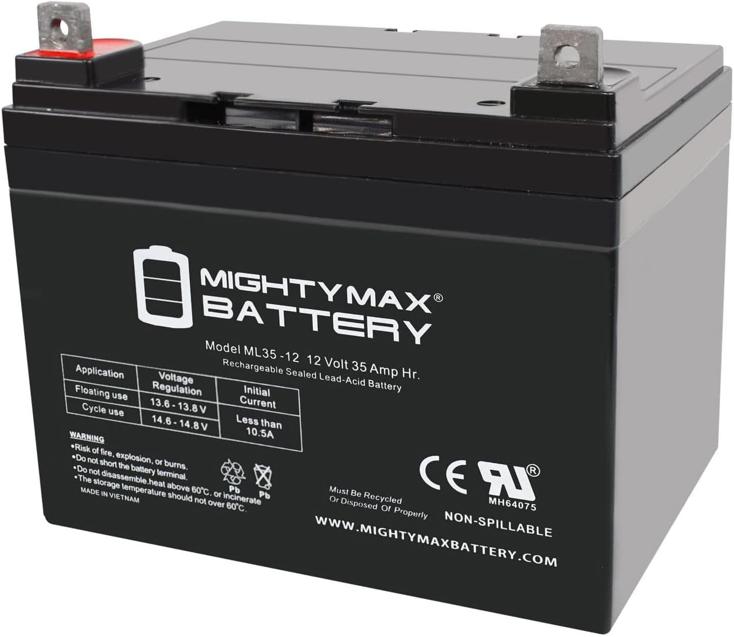 ML35-12 - 12 Volt 35 AH SLA Battery- Brand Product