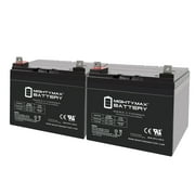 ML35-12 - 12V 35AH Compatible Wheelchair Battery for Electric Mobility Rascal Scooter - 2 Pack