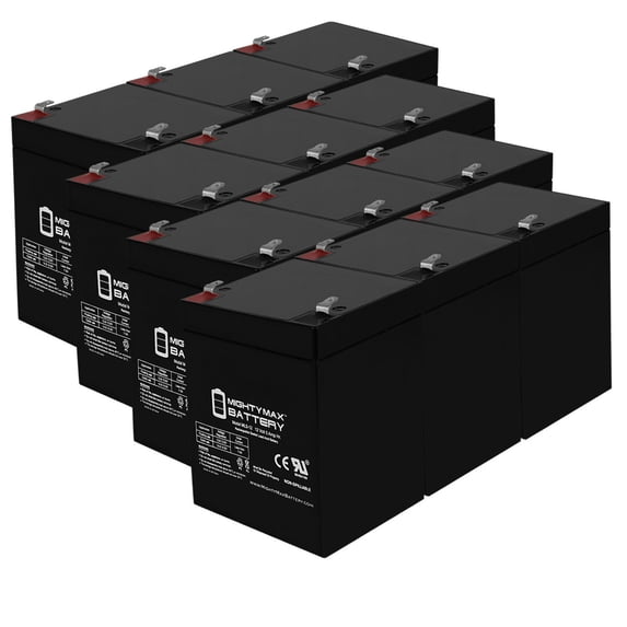 ML5-12 - 12V 5AH Replacement UPS Battery for Securitron BPS POWER SUPPLY - 12 Pack