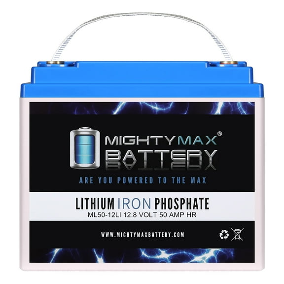 ML50-12LI - 12 Volt 50 AH Deep Cycle Lithium Iron Phosphate (LiFePO4) Rechargeable and Maintenance Free Battery