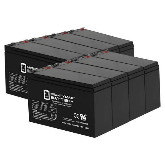 ML8-12 - 12 Volt 8 AH SLA Battery - Pack of 8