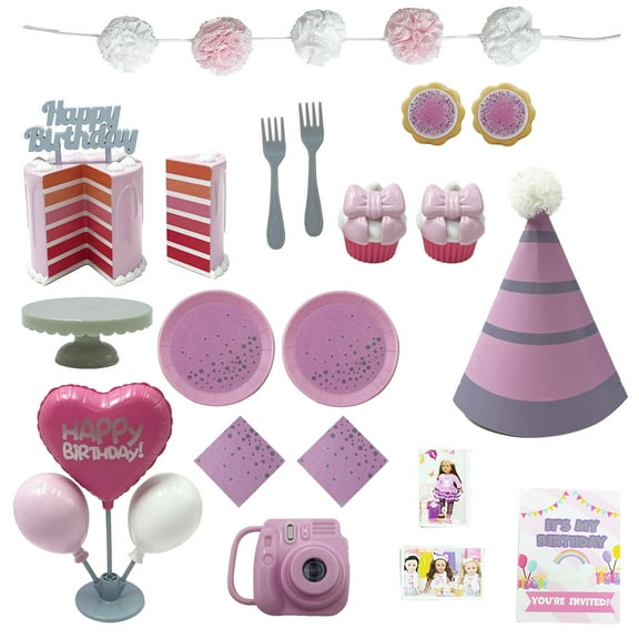 My Life As Birthday Playset with Balloons and Party Accessories