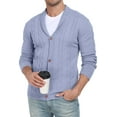 thumbnail image 1 of MLANM Men Cardigans V Neck Casual Knitted Sweaters Buttons Warm Jumpers Lightweight Long Sleeve Knitwear, 1 of 8