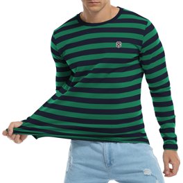 New Arrivals Custom Pink White Kelly Green Fade Fashion Custom Long Sleeve T Shirt for Men & Women LS11912, 2XL / Sleeve Stripes