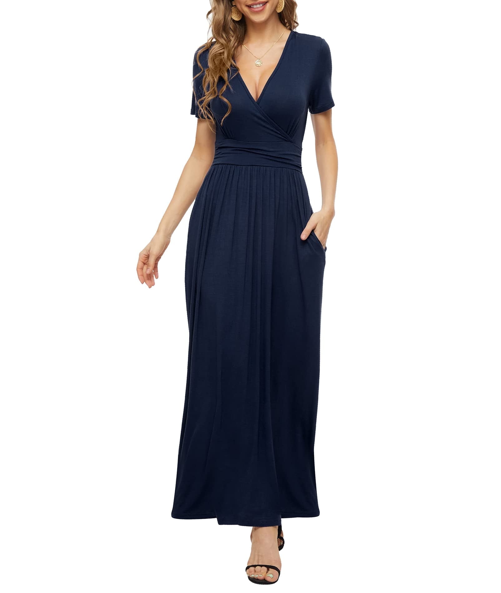 green emerald velvet dress Buy Navy Blue Cotton-Linen Deep-V Neck Empire Waist Maxi Dress Online at  SeamsFriendly main image 0