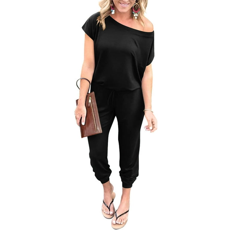 Solid Off The Shoulder Jumpsuit Solid Off The Shoulder Jumpsuit