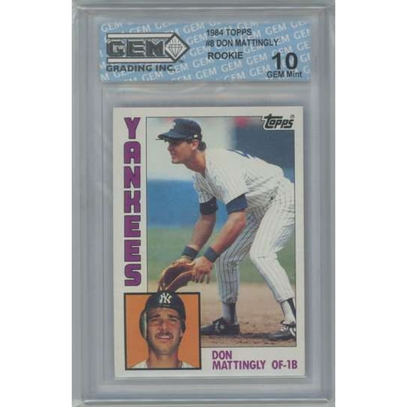 MLB 1984 Topps Baseball Cards Don Mattingly Graded Single Card (Yankees)