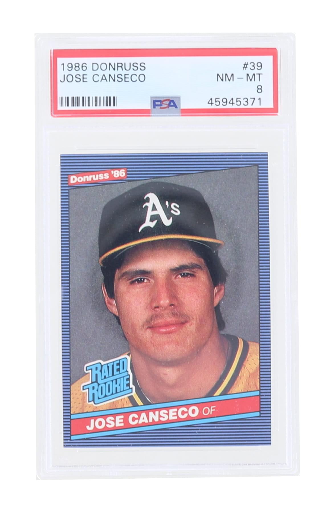  1986 Donruss Baseball #39 Jose Canseco Rookie Card