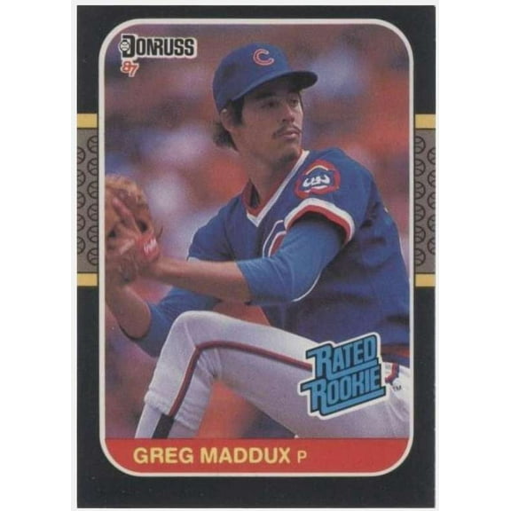 MLB 1986 Donruss Baseball Hall Of Famer Greg Maddux #36 (Rated Rookie)