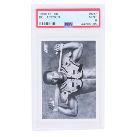 MLB 1990 Score Bo Jackson Black & White Nike Card #697 PSA 9