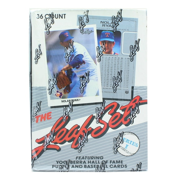 MLB 1990 The Leaf Set Series 1 Sealed Baseball Box | 36 Packs