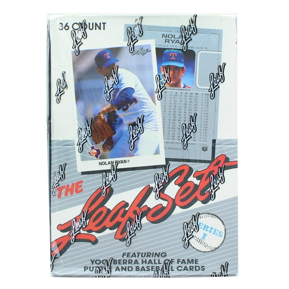MLB 1990 The Leaf Set Series 1 Sealed Baseball Box | 36 Packs