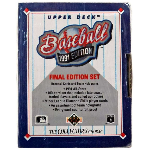 MLB 1991 Final Edition Set Trading Card Set