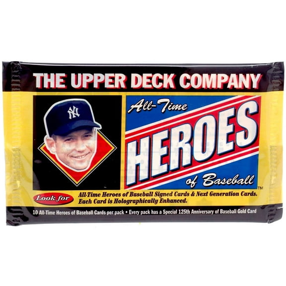 MLB 1994 Upper Deck All-Time Heroes Baseball Trading Card HOBBY Pack (10 Cards)