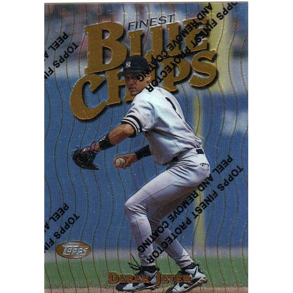 MLB 1997 Topps Finest Blue Chips Derek Jeter #15 (With Coating)