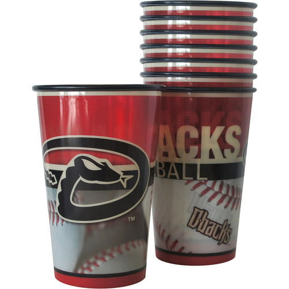 MLB 20 oz Arizona Diamondbacks Plastic Souvenir Cups, 8pk
