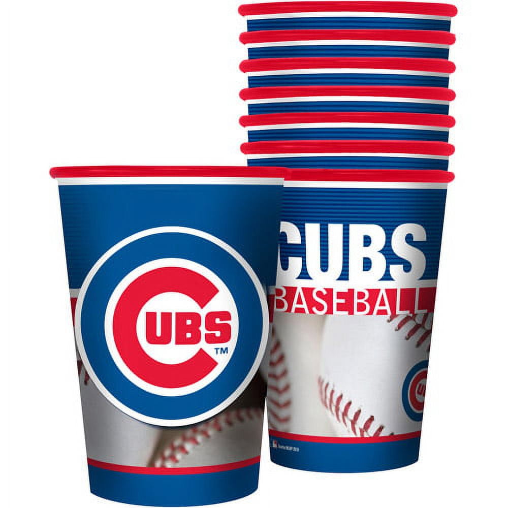 MLB 20 oz Chicago Cubs Plastic Souvenir Cups, 8pk