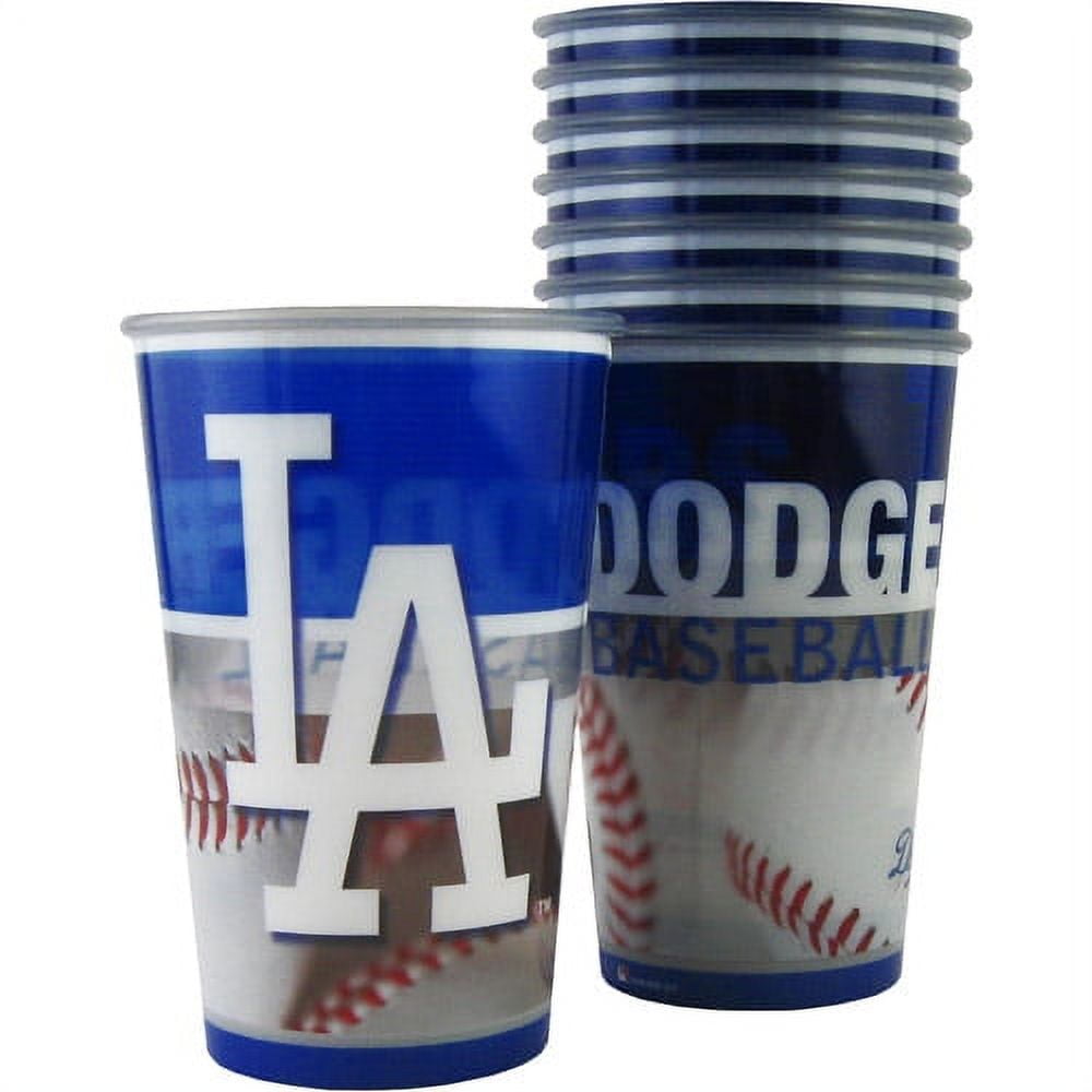 MLB 20 oz Los Angeles Dodgers Plastic Souvenir Cups, 8pk