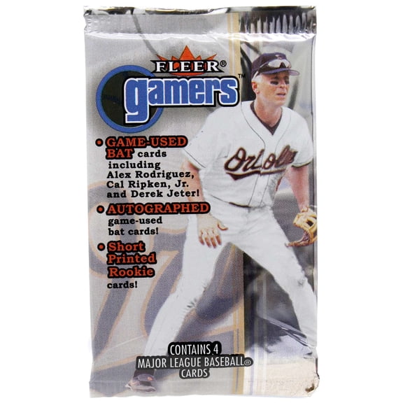 MLB 2000 Fleer Gamers Baseball Trading Card RETAIL Pack [4 Cards]