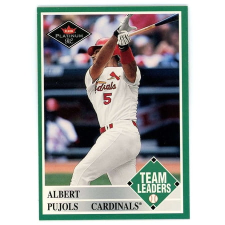 MLB 2001 Fleer Platinum Team Leaders Albert Pujols #435 (Rookie)