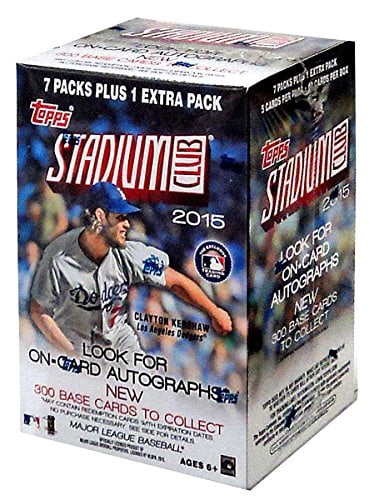 MLB 2015 Topps Stadium Club Trading Card Blaster Box