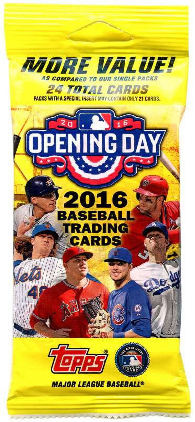 MLB 2016 Topps Baseball Cards 2016 Opening Day Trading Card Value Pack